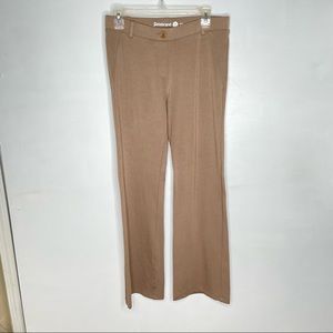 Betabrand Women's Tan Knit Trousers
